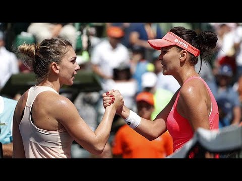 Radwanska vs Halep ● 2018 Miami (R3) Highlights