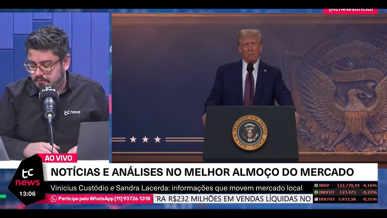 🔴 23/01/2025 - Trump no Fórum Econômico de Davos, Governo quer diminuir preço dos alimentos