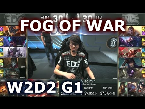 EDG vs ITZ W2D2 - FOG OF WAR Player Experience Stream | Group C LoL S6 Worlds 2016