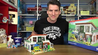 Warte! Modular und Spielmodell kombiniert?! BlueBrixx® Play 107858 Kindergarten mit Spielplatz