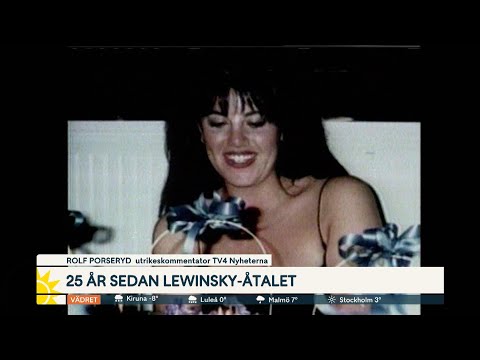 25 år sedan Lewinskyåtalet: "Slog ned som en bomb" | Nyhetsmorgon | TV4 & TV4 Play
