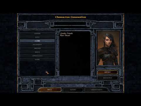 thelovebat plays Baldur's Gate: Enhanced Edition - Episode 0 - Character Creation Overview