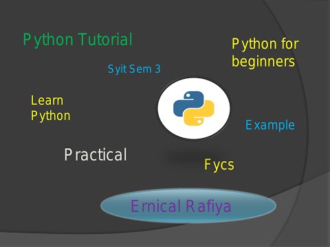 Python Tutorial Lecture 1 Introduction To Python Python Installation Sybscit Fycs