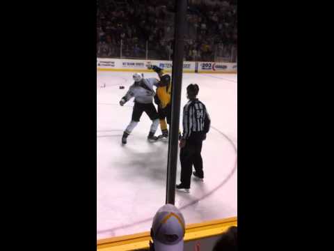 Predators Hockey fight