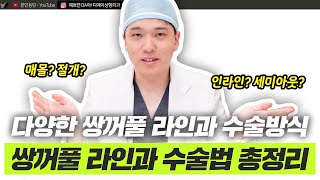 눈성형 라인 종류 총정리! 수술 방법과 유지까지 한눈에!ㅣ디에이성형외과ㅣ디에이성형외과의원