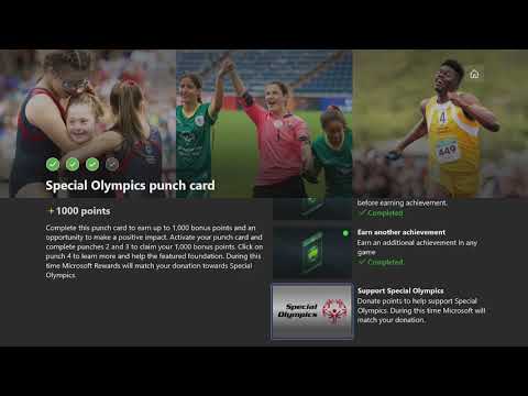 Special Olympics punch card