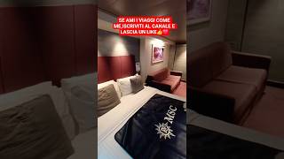 CABINA DELUXE NAVE MSC GRANDIOSA, LUSSO E CONFORT🇮🇹🛳#shortyoutube#shortvideo#short#shotrs