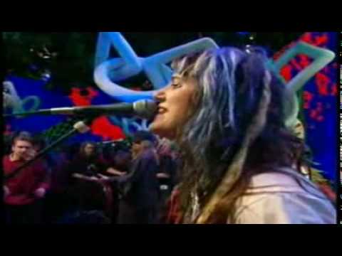 L7 - live band strips on stage