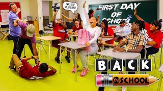 YOUTUBERS GO BACK TO SCHOOL FOR 24 HOURS! **FIRST DAY**