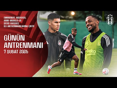 Emmanuel Agbadou, Amir Murillo ve Devis Vasquez İlk Antrenmanına Çıktı 🦅 | Beşiktaş Günün Antrenmanı