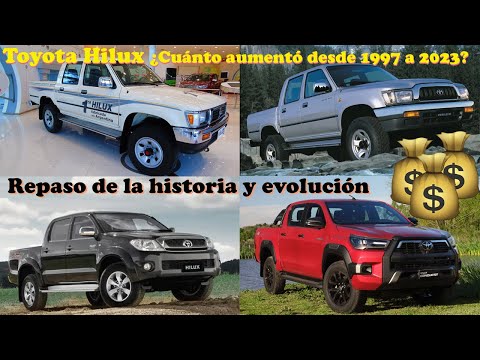 TOYOTA HILUX: mirá el increíble aumento de precio en dólares de 1997 a 2023, año por año.