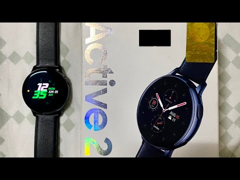 Samsung galaxy watch active 2 (unboxing) and connecting with iphone