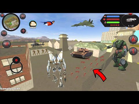 Robot Shark (Transformer Monster Jet Airplane Fight Army Base) Robot in Base - Android Gameplay HD