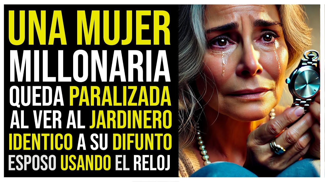 UNA MILLONARIA QUEDA PARALIZADA AL VER AL JARDINERO IDÉNTICO A SU DIFUNTO ESPOSO USANDO EL RELOJ...