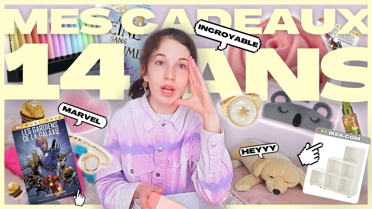 🎁 MES CADEAUX DE 14 ANS - MARVEL, BIJOUX, LIVRES, SOINS... | Nidiboo
