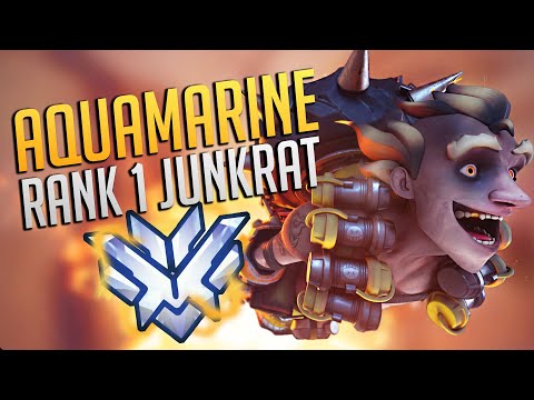 RANK 1 JUNKRAT GOD - AQUAMARINE - Overwatch Best of Aquamarine Junkrat Montage & Esports Facts