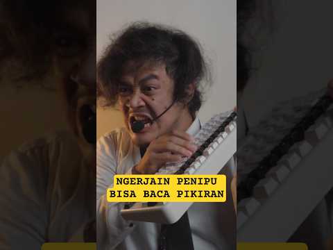 day 1 ngerjain penipu bisa baca pikiran #skit #penipuan #scam #ngakak #komedi