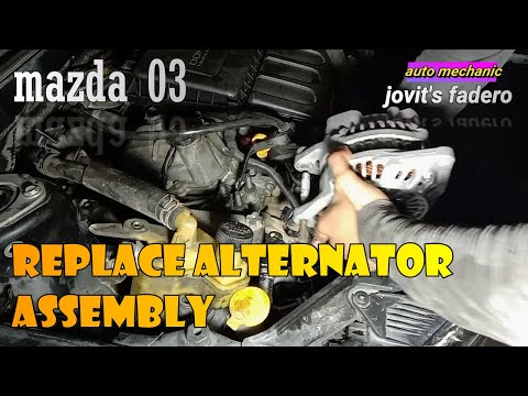 Mazda 03 How to replace alternator assembly
