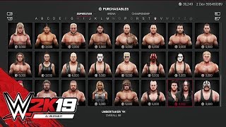 WWE 2K19: All Unlockables (Superstars, Legends, Arenas & Championships)