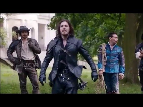 The Musketeers Dealing With a Horse scene