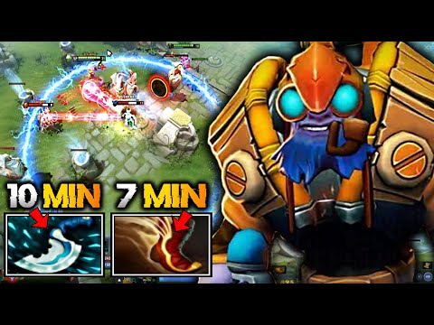 FAST and FAT 17-0! Tinker 10 min. Boots of Travel and Blink Dagger!  Dota 2 7.29c Tinker Gameplay.