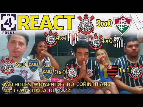 COMPILADO DE MELHORES MOMENTOS DE REACT DO CORINTHIANS EM 2022!