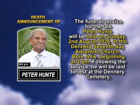 Peter Hunte Short Obituary
