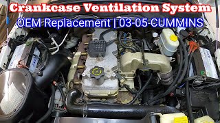 Cummins Oil leak ON TOP Of The Valve Cover? Crankcase Vent Box