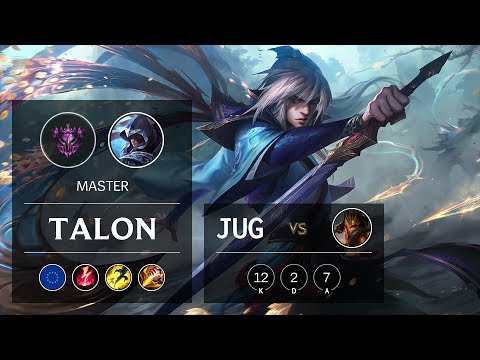 Talon Jungle vs Jarvan IV - EUW Master Patch 9.20