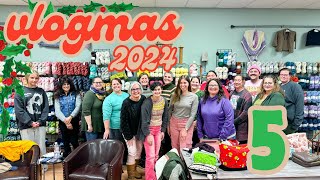 Day 5 - fiber wind down stitch night // Vlogmas 2024