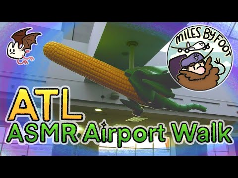 The Ultimate ASMR Airport Walk - Atlanta (ATL) - All Gates, All Concourses, No Interruptions!