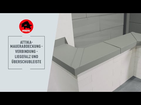 PREFA Schulungsvideo | 4.1.2.1.2 Verbindung - Liegefalz und Überschubleiste - Innen- oder Außenecke
