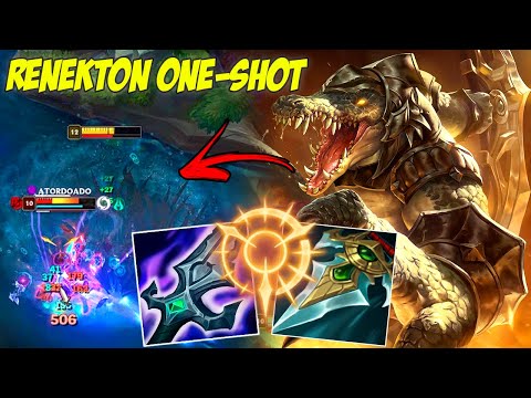 RENEKTON ONE-SHOT BUILD BROKEN - LEAGUE OF LEGENDS