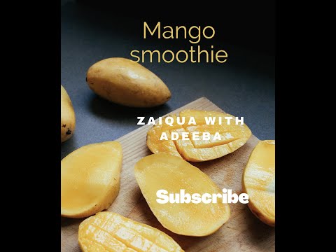 Mango smoothie | mango shake | mango smoothie recipe