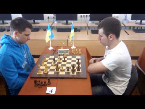 End of the game 11 round GM Baryshpolets Andrey 2537   GM Bernadsky Vitaliy 2566