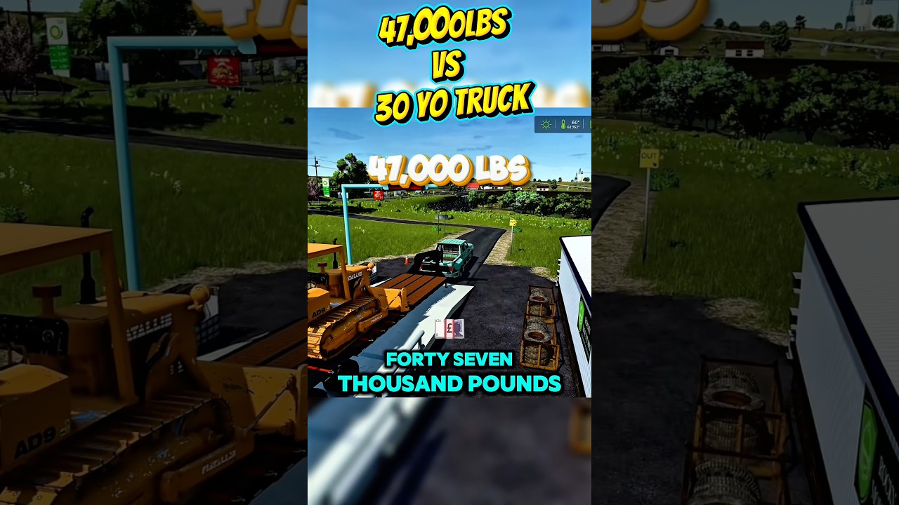 47,000LBS VS. 30 YO TRUCK #fs25 #farmingsimulator25 #farmingsimulator