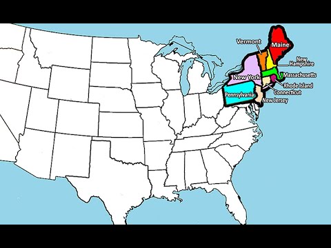 USA, Northeastern States- Rap the Map to learn the states & capitals