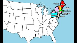 USA, Northeastern States- Rap the Map to learn the states & capitals