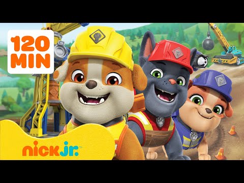 Rubble e Sua Turma | Resgates na Torre de Construção do Rubble no Barkyard! | 2 Horas | Nick Jr.