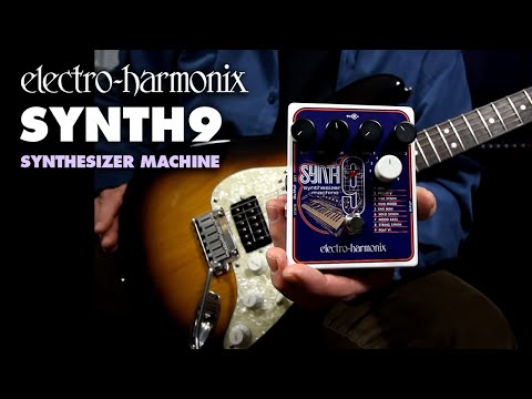 Electro-Harmonix SYNTH9 Synthesizer Machine Effects Pedal with 9 Presets and 4 Control Knobs