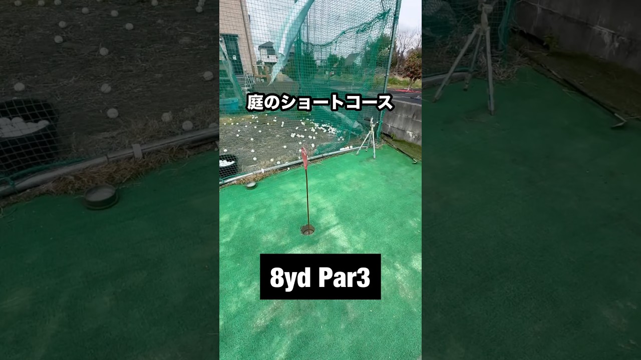 庭のショートホールが一生楽しい。