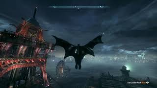 Batman Arkham Knight - Batman 1989 skin and Batmobile Gameplay clip