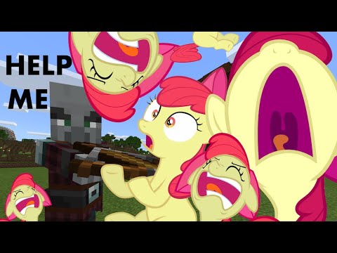 THE PILLAGERS ARE AFTER ME!!! | Apple Bloom Plays MINECRAFT PART ONE