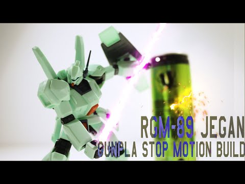 Stop Motion Build HG RGM-89 Jegan (Gunpla, Gundam) ガンプラ ストップモーション ジェガン コマ撮り