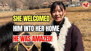 Download lagu A Beautiful Tibetan Girl Welcomed Him Into Her Home — Her Hospitality Shocked Him mp3