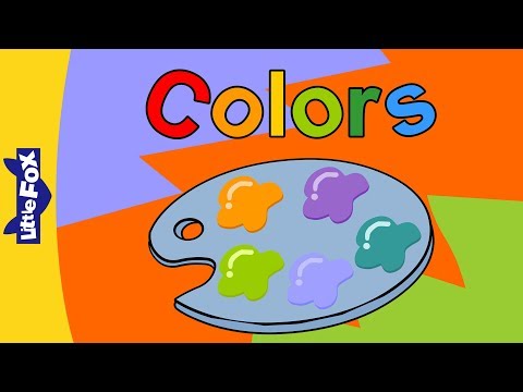 Colors - learning songs - little fox - animated songs for kids