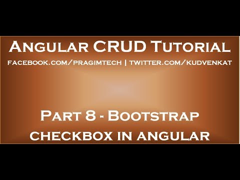 Bootstrap checkbox in angular