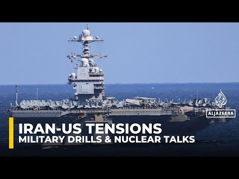 Largest US aircraft carrier nears Middle East as Iran steps up military drills
