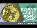 Spaghetti Squash With Pesto And Meatballs