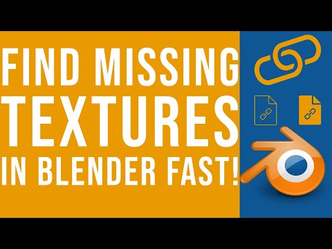 Find missing textures and files FAST Blender